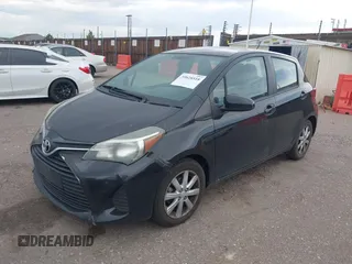 2015 Toyota Yaris L with VIN VNKKTUD33FA017154, listed as a IAAI auction lot 39828518 with 248,632 mi miles. Bid and sale history available at carsss.com. Image 2.