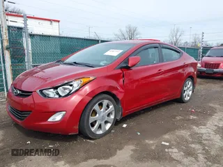 2012 Hyundai Elantra Limited with VIN KMHDH4AE6CU368302, listed as a IAAI auction lot 41867352 with 114,548 mi miles. Bid and sale history available at carsss.com. Image 6.