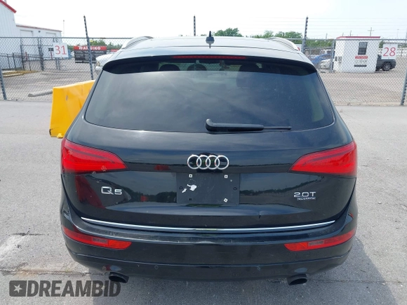 2016 Audi Q5 Premium Plus with VIN WA1L2AFP6GA027221, listed as a IAAI auction lot 42052002 with 90,813 mi miles. Bid and sale history available at carsss.com. Image 16.