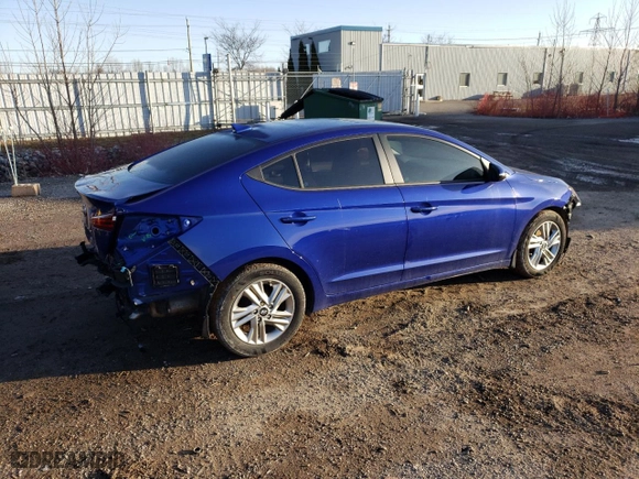 2020 Hyundai Elantra SEL with VIN KMHD84LF9LU920980, listed as a Copart auction lot 51251515 with 48,249 mi miles and Salvage Title. Bid and sale history available at carsss.com. Image 3.