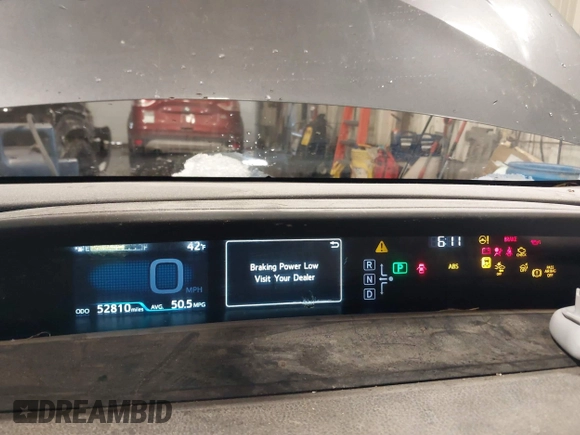 2020 Toyota Prius LE with VIN JTDL9RFU8L3016452, listed as a IAAI auction lot 41417551 with 52,810 mi miles and . Bid and sale history available at DreamBid. Image 7.