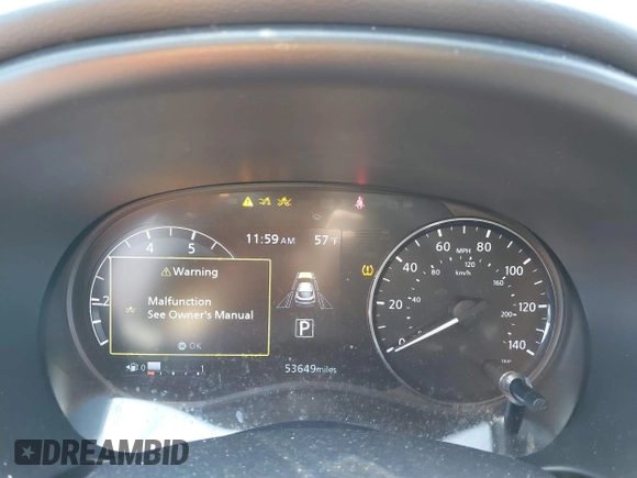 2021 Nissan Kicks SR with VIN 3N1CP5DV2ML515007, listed as a IAAI auction lot 41910801 with 53,649 mi miles and . Bid and sale history available at DreamBid. Image 7.