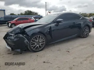 2018 Lexus RC 300 with VIN JTHHA5BC6J5008725, listed as a Copart auction lot 74553644 with 80,119 mi miles and Salvage title. Bid and sale history available at DreamBid. Image 1.