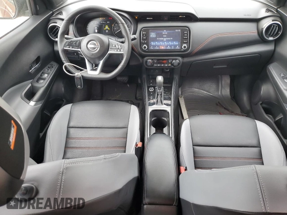 2023 Nissan Kicks SR with VIN 3N1CP5DV6PL512065, listed as a Copart auction lot 51049495 with 25,128 mi miles and Salvage Title. Bid and sale history available at carsss.com. Image 8.