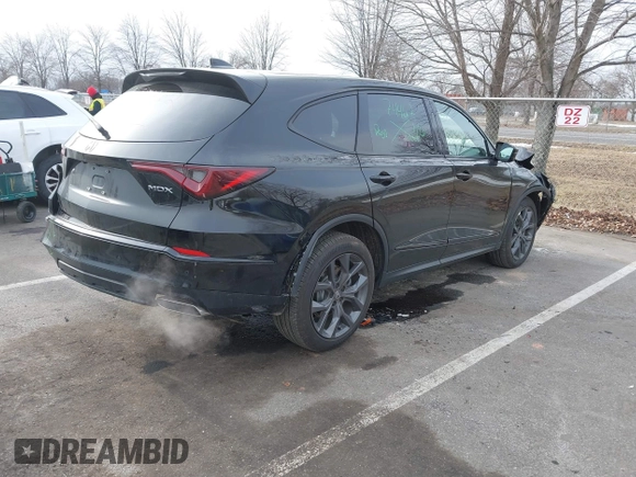2024 Acura MDX w/A-Spec Package with VIN 5J8YE1H04RL014754, listed as a IAAI auction lot 41335377 with 15,815 mi miles. Bid and sale history available at carsss.com. Image 4.