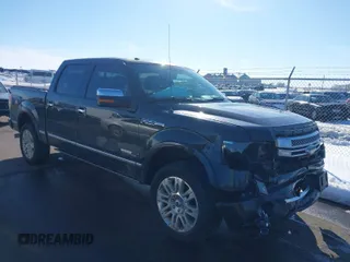 2014 Ford F-150 XL with VIN 1FTFW1ET4EFB28702, listed as a IAAI auction lot 41752788 with 124,116 mi miles. Bid and sale history available at carsss.com. Image 1.