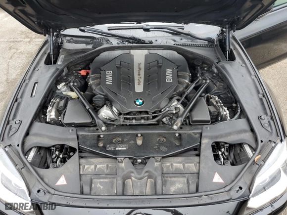 2014 BMW 6 Series 650i with VIN WBAYP9C51ED169483, listed as a Copart auction lot 74305714 with 0 mi miles and Salvage Title. Bid and sale history available at carsss.com. Image 11.