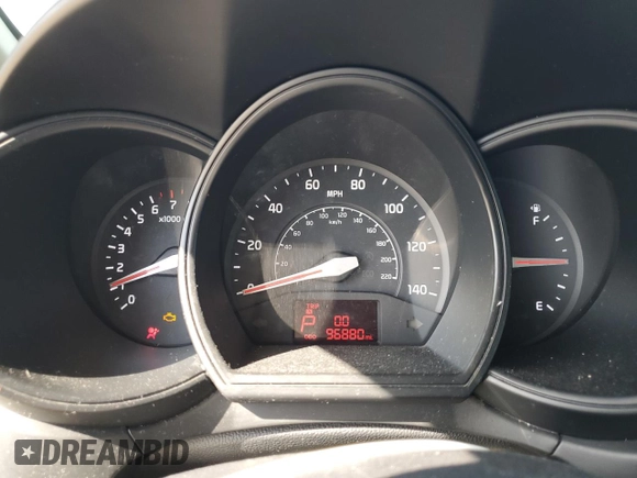 2013 Kia Rio LX with VIN KNADM5A36D6204815, listed as a Copart auction lot 52963475 with 96,880 mi miles and Clean Title. Bid and sale history available at carsss.com. Image 9.