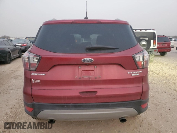 2017 Ford Escape Titanium with VIN 1FMCU0J99HUB42779, listed as a Copart auction lot 47860945 with 98,114 mi miles and Salvage Title. Bid and sale history available at carsss.com. Image 6.