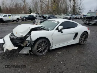 2014 Porsche Cayman with VIN WP0AA2A81EK172051, listed as a Copart auction lot 86326644 with Not Provided miles and Salvage Title. Bid and sale history available at DreamBid. Image 1.