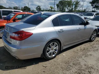 2013 Hyundai Genesis 3.8L with VIN KMHGC4DD1DU236807, listed as a Copart auction lot 73821504 with 0 mi miles and Salvage Title. Bid and sale history available at carsss.com. Image 3.