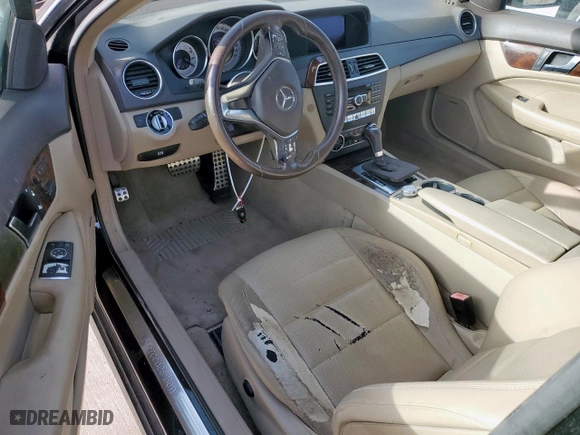 2012 Mercedes-Benz C-Class C 250 with VIN WDDGJ4HB5CF932422, listed as a Copart auction lot 49472485 with 69,914 mi miles and Clean Title. Bid and sale history available at carsss.com. Image 8.