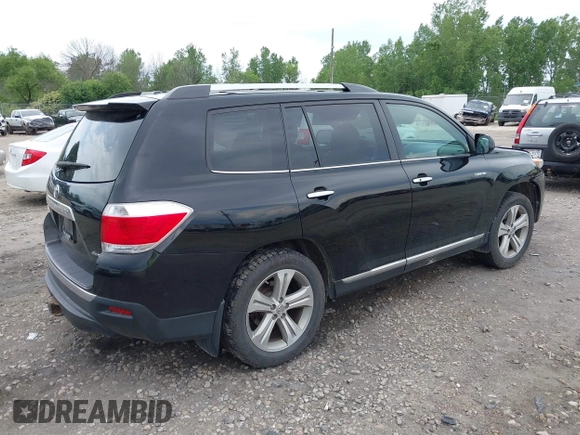 2012 Toyota Highlander Limited with VIN 5TDDK3EH5CS132426, listed as a IAAI auction lot 42547320 with 185,143 mi miles and . Bid and sale history available at DreamBid. Image 4.