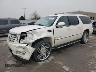 2007 Cadillac Escalade ESV with VIN 1GYFK66817R389591, listed as a Copart auction lot 45773065 with 0 mi miles and Salvage Title. Bid and sale history available at carsss.com. Image 1.