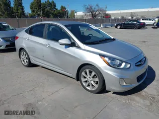 2013 Hyundai Accent GLS with VIN KMHCU4AE2DU429055, listed as a IAAI auction lot 41869804 with 126,094 mi miles. Bid and sale history available at carsss.com. Image 1.