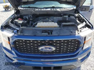 2022 Ford F-150 XL with VIN 1FTEX1EP3NKD19420, listed as a Copart auction lot 50161025 with 43,918 mi miles and Salvage title. Bid and sale history available at DreamBid. Image 13.