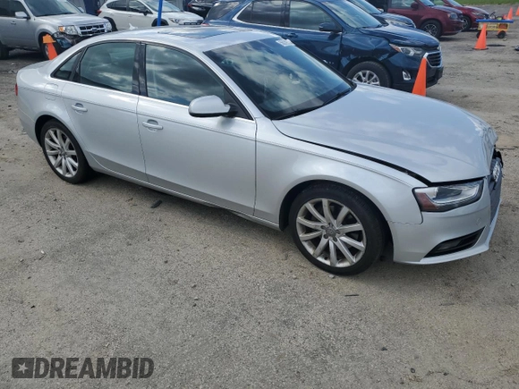 2013 Audi A4 Premium Plus with VIN WAUFFAFL9DN027798, listed as a Copart auction lot 56039275 with 160,521 mi miles and Non repairable. Bid and sale history available at DreamBid. Image 4.