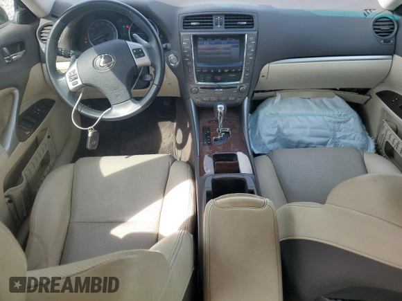 2012 Lexus IS 250 with VIN JTHBF5C21C5166406, listed as a Copart auction lot 55521305 with 123,708 mi miles and Salvage title. Bid and sale history available at DreamBid. Image 8.