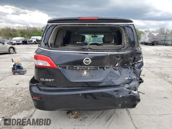 2015 Nissan Quest SV z VIN JN8AE2KP1F9122659, wystawiony jako Copart lot #53798285 z przebiegiem 96 951 mil mil oraz Szkoda całkowita • Salvage title. Historia ofert i sprzedaży dostępna na DreamBid. Obrazek 6.