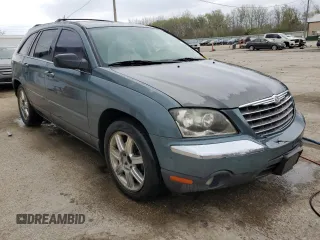2005 Chrysler Pacifica Touring with VIN 2C8GF68425R262668, listed as a Copart auction lot 53705685 with 235,936 mi miles and Salvage Title. Bid and sale history available at DreamBid. Image 4.