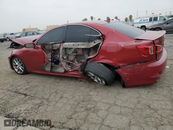 2013 Lexus IS 250 with VIN JTHBF5C26D5190413, listed as a Copart auction lot 59731095 with 194,651 mi miles and Salvage title. Bid and sale history available at DreamBid. Image 2.