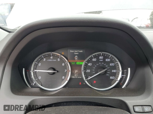 2015 Acura TLX Technology with VIN 19UUB3F57FA008214, listed as a Copart auction lot 58093535 with 106,741 mi miles and Salvage title. Bid and sale history available at DreamBid. Image 9.