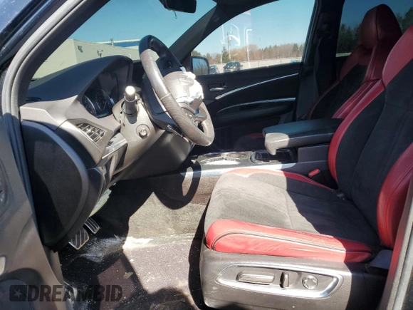 2019 Acura MDX w/Technology/A-Spec Pkg with VIN 5J8YD4H08KL802768, listed as a Copart auction lot 49523695 with 0 mi miles and Salvage Title. Bid and sale history available at carsss.com. Image 7.