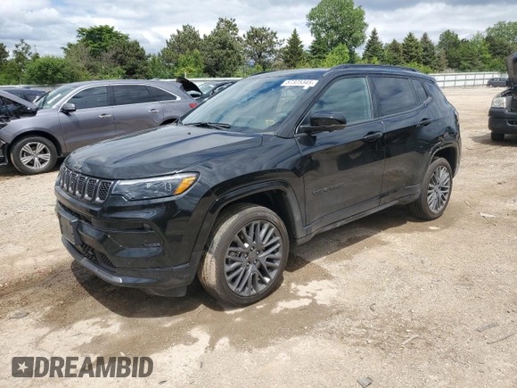 2023 Jeep Compass (RED) Edition z VIN 3C4NJDCNXPT543256, wystawiony jako Copart lot #57325345 z przebiegiem 21 195 mil mil oraz Szkoda całkowita • Salvage title. Historia ofert i sprzedaży dostępna na DreamBid. Obrazek 1.