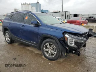 2022 GMC Terrain SLE with VIN 3GKALMEV9NL128470, listed as a Copart auction lot 44194835 with 63,385 mi miles and Salvage Title. Bid and sale history available at carsss.com. Image 4.