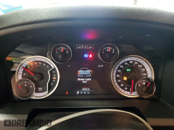 2021 Ram 1500 Warlock z VIN 1C6RR7GGXMS526629, wystawiony jako Copart lot #57223795 z przebiegiem 26 475 mil mil oraz Szkoda całkowita • Salvage title. Historia ofert i sprzedaży dostępna na DreamBid. Obrazek 9.