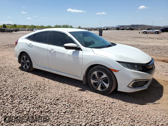 2019 Honda Civic Sedan LX with VIN 19XFC2F60KE027623, listed as a Copart auction lot 53839175 with 104,820 mi miles and Salvage Title. Bid and sale history available at carsss.com. Image 4.