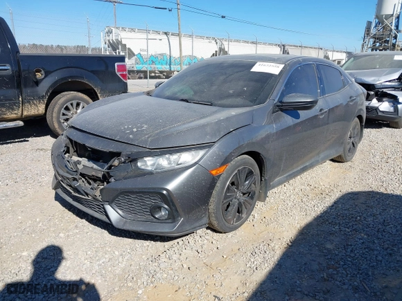 2017 Honda Civic Hatchback EX-L Navi with VIN SHHFK7H71HU212576, listed as a IAAI auction lot 41672558 with 116,311 mi miles. Bid and sale history available at carsss.com. Image 17.