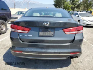 2016 Kia Optima LX with VIN KNAGT4L34G5085843, listed as a Copart auction lot 54608175 with 107,349 mi miles and Salvage Title. Bid and sale history available at carsss.com. Image 6.
