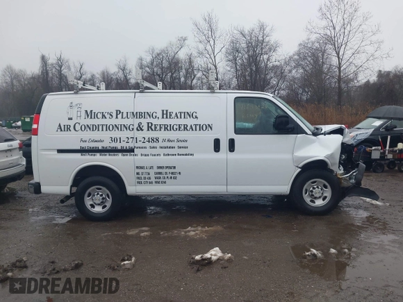 2023 Chevrolet Express Cargo z VIN 1GCWGAFP4P1249681, wystawiony jako IAAI lot #41546926 z przebiegiem 19 123 mil mil oraz . Historia ofert i sprzedaży dostępna na DreamBid. Obrazek 13.