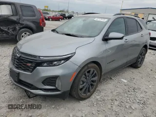 2024 Chevrolet Equinox RS z VIN 3GNAXMEG9RS159948, wystawiony jako Copart lot #53712415 z przebiegiem 36 804 mil mil oraz Szkoda całkowita • Salvage title. Historia ofert i sprzedaży dostępna na DreamBid. Obrazek 1.
