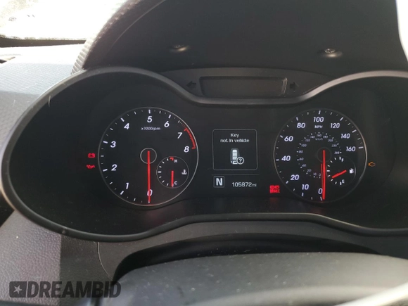 2016 Hyundai Veloster Turbo with VIN KMHTC6AE7GU279107, listed as a Copart auction lot 77386233 with 105,872 mi miles. Bid and sale history available at carsss.com. Image 9.