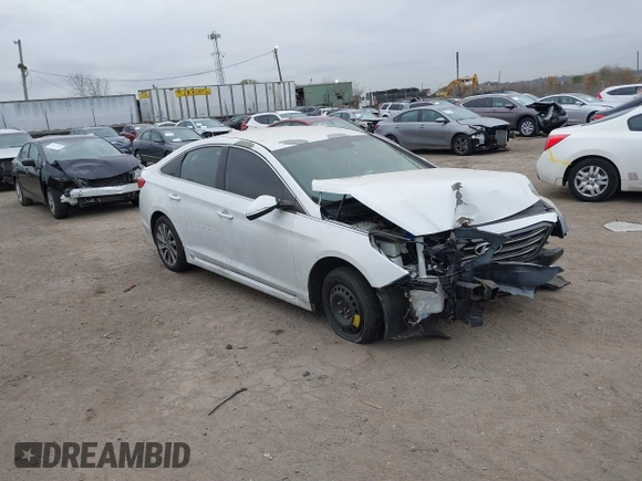 2015 Hyundai Sonata Sport with VIN 5NPE34AF4FH077344, listed as a IAAI auction lot 40833400 with 49,254 mi miles and . Bid and sale history available at DreamBid. Image 1.