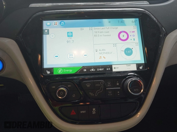 2020 Chevrolet Bolt EV LT with VIN 1G1FY6S01L4147260, listed as a IAAI auction lot 42170248 with 30,208 mi miles and . Bid and sale history available at DreamBid. Image 18.