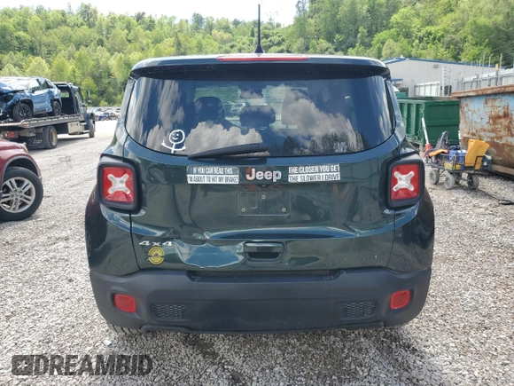 2021 Jeep Renegade Sport z VIN ZACNJDAB1MPM54636, wystawiony jako Copart lot #54333225 z przebiegiem 80 014 mil mil oraz Szkoda całkowita • Salvage title. Historia ofert i sprzedaży dostępna na DreamBid. Obrazek 6.