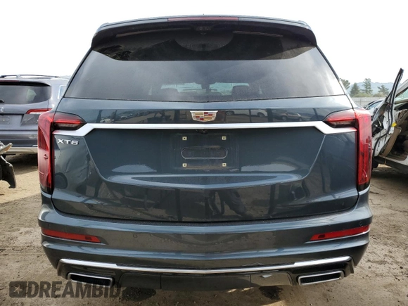 2020 Cadillac XT6 AWD Premium Luxury with VIN 1GYKPDRS7LZ190650, listed as a Copart auction lot 47285595 with 62,211 mi miles and Salvage Title. Bid and sale history available at DreamBid. Image 6.