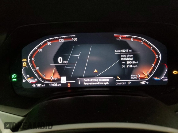 2019 BMW X5 xDrive40i z VIN 5UXCR6C5XKLL21055, wystawiony jako Copart lot #58574775 z przebiegiem 45 017 mil mil oraz Szkoda całkowita • Salvage title. Historia ofert i sprzedaży dostępna na DreamBid. Obrazek 9.