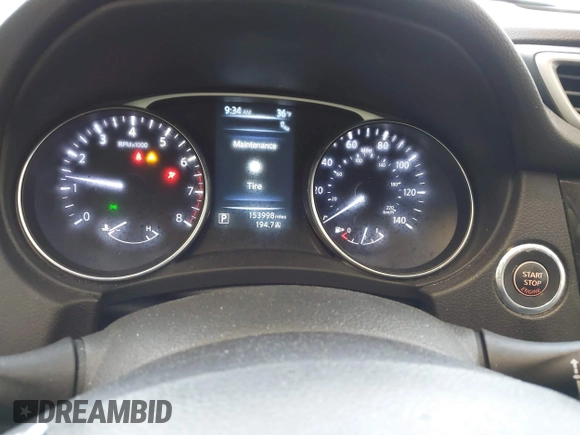 2016 Nissan Rogue SL with VIN 5N1AT2MVXGC811385, listed as a IAAI auction lot 41614291 with 153,998 mi miles and . Bid and sale history available at DreamBid. Image 7.