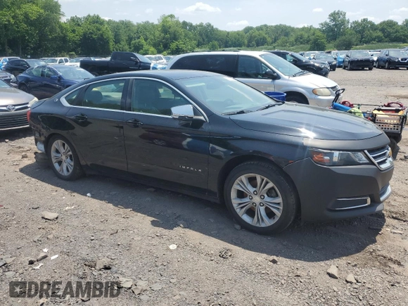 2014 Chevrolet Impala LT with VIN 2G1115SL4E9281117, listed as a Copart auction lot 62035295 with 159,378 mi miles and Salvage title. Bid and sale history available at DreamBid. Image 4.