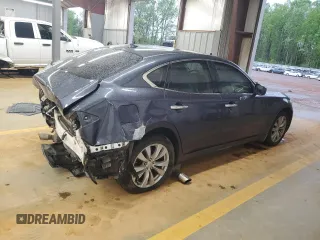 2011 Infiniti M37 with VIN JN1BY1AR9BM374335, listed as a Copart auction lot 52024915 with 204,387 mi miles and Salvage Title. Bid and sale history available at carsss.com. Image 3.