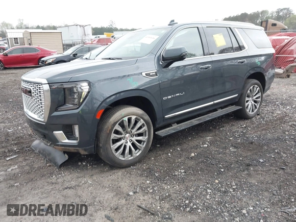 2021 GMC Yukon Denali with VIN 1GKS2DKL8MR382804, listed as a IAAI auction lot 41903616 with 35,296 mi miles. Bid and sale history available at carsss.com. Image 2.