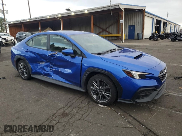2023 Subaru WRX with VIN JF1VBAA64P9820666, listed as a Copart auction lot 52422165 with 10,726 mi miles and Salvage title. Bid and sale history available at DreamBid. Image 4.