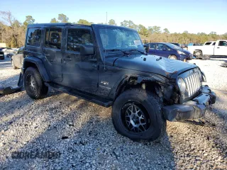 2018 Jeep Wrangler JK Unlimited Sahara with VIN 1C4HJWEG8JL804166, listed as a Copart auction lot 41606005 with 88,345 mi miles and Salvage Title. Bid and sale history available at carsss.com. Image 4.