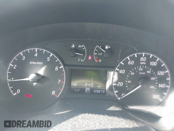 2017 Nissan Sentra S with VIN 3N1AB7AP6HY206348, listed as a IAAI auction lot 41693898 with 105,673 mi miles. Bid and sale history available at carsss.com. Image 7.