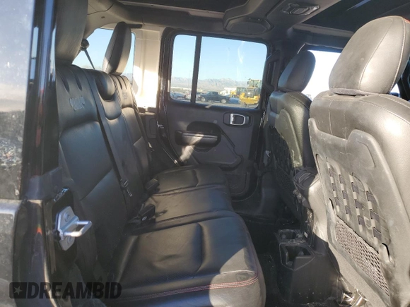 2021 Jeep Wrangler Unlimited Rubicon with VIN 1C4HJXFN4MW517400, listed as a Copart auction lot 44439525 with 31,874 mi miles and Salvage Title. Bid and sale history available at DreamBid. Image 10.