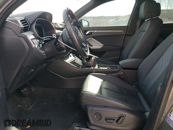 2022 Audi Q3 Premium with VIN WA1AUCF33N1052925, listed as a Copart auction lot 45545485 with 37,002 mi miles and Salvage Title. Bid and sale history available at carsss.com. Image 7.